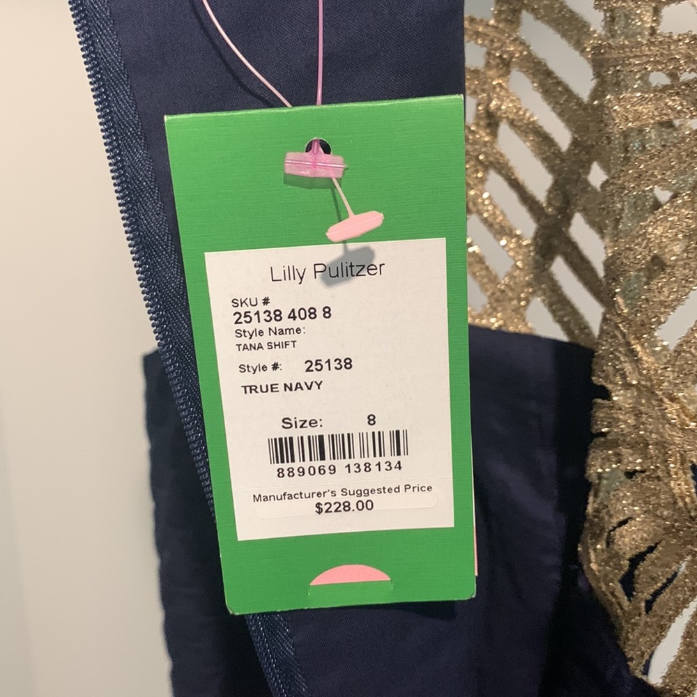 NWT! Navy Lilly Pulitzer Tana Shift size 8 dress - Picture 7 of 12